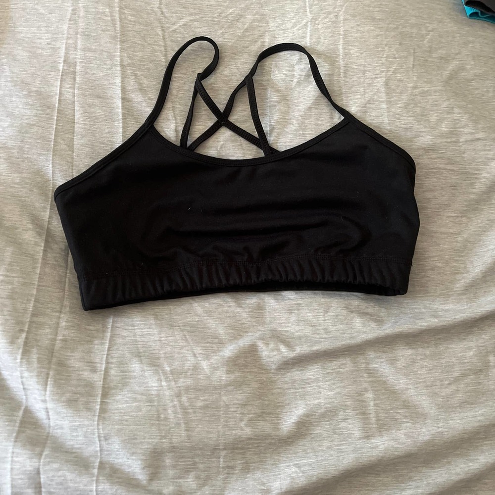 Black SO sports bra size medium